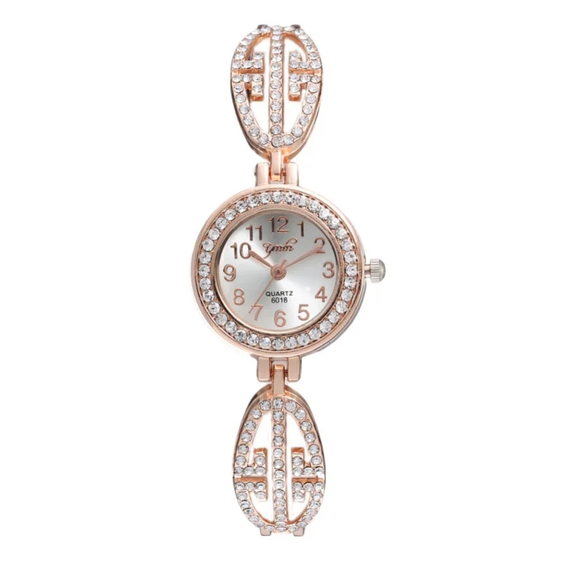 

Lady's Simple Fashionable British Watch Full Diamond Personality Watch Strap Watch Fashion Ladies Watch personality table