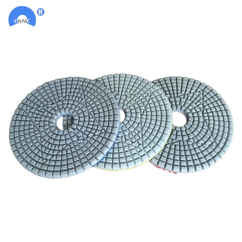 3 шаг с полировальной подложкой 4 дюйма 100 мм абразивный диск для кварц, гранит камень Мрамор