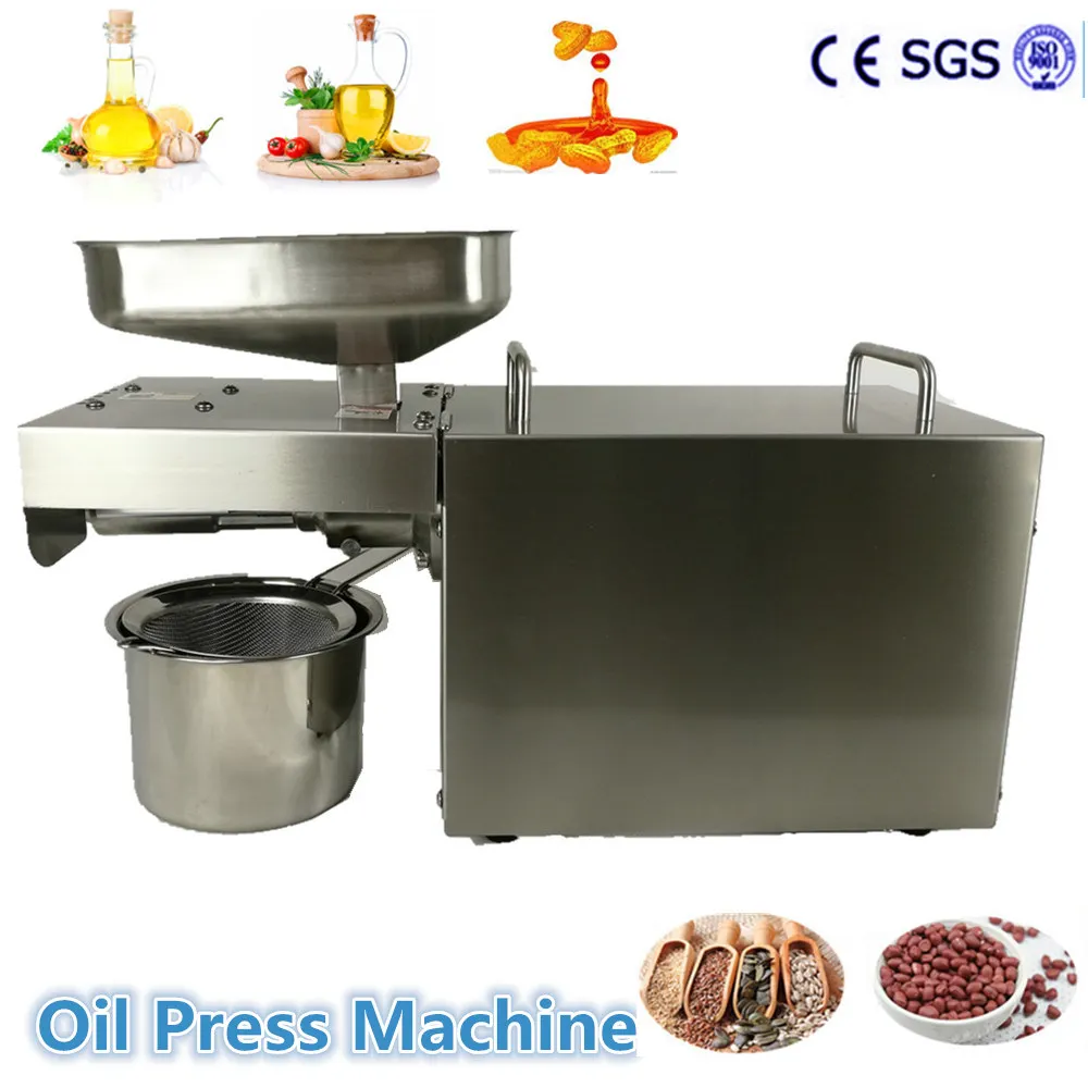 Free Shipping Home Small Oil Press Peanut Nuts Seeds Cocount Almond Oil