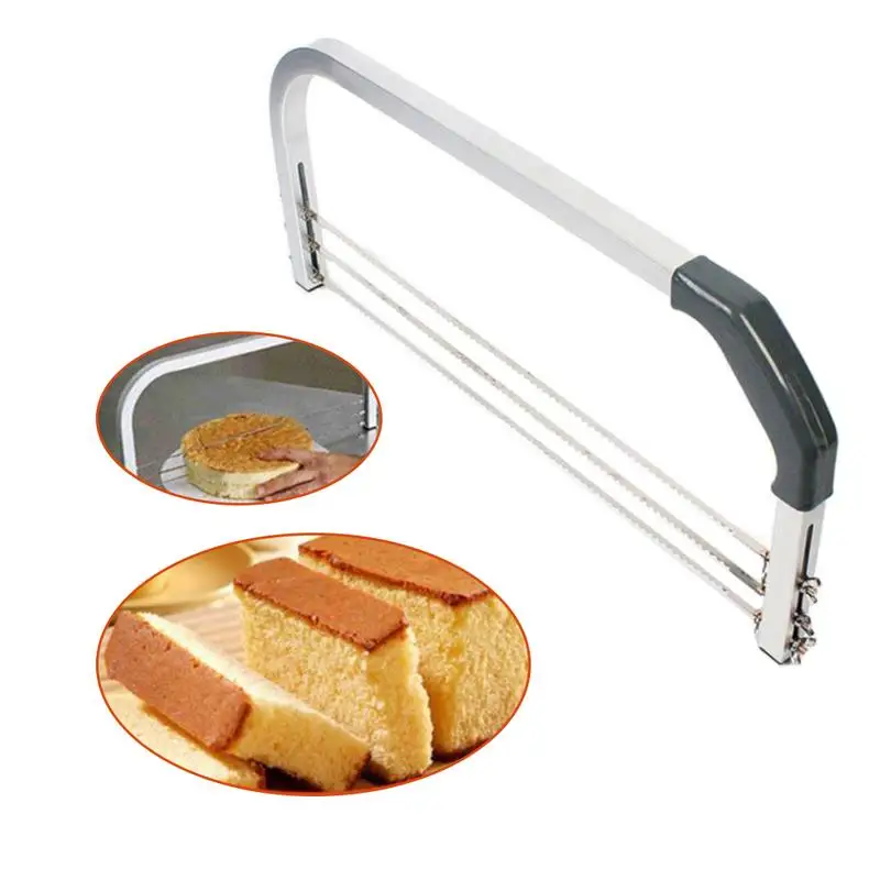 Large Adjustable 3 Blades Cake Cutter Interlayer Slicer Stainless Steel Cut Saw DIY Household Baking Tools Leveler |