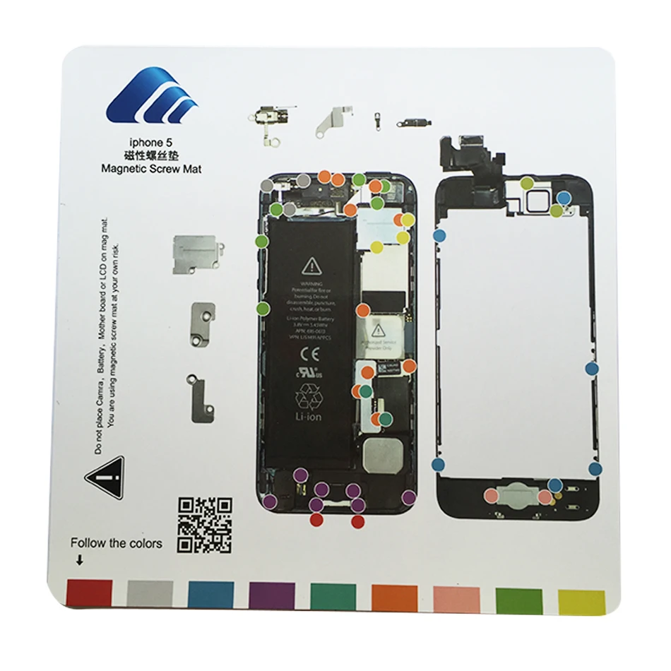 Магнитный винтовой коврик для Apple iPhone 5/5C/5S профессиональный ремонта ЖК экрана