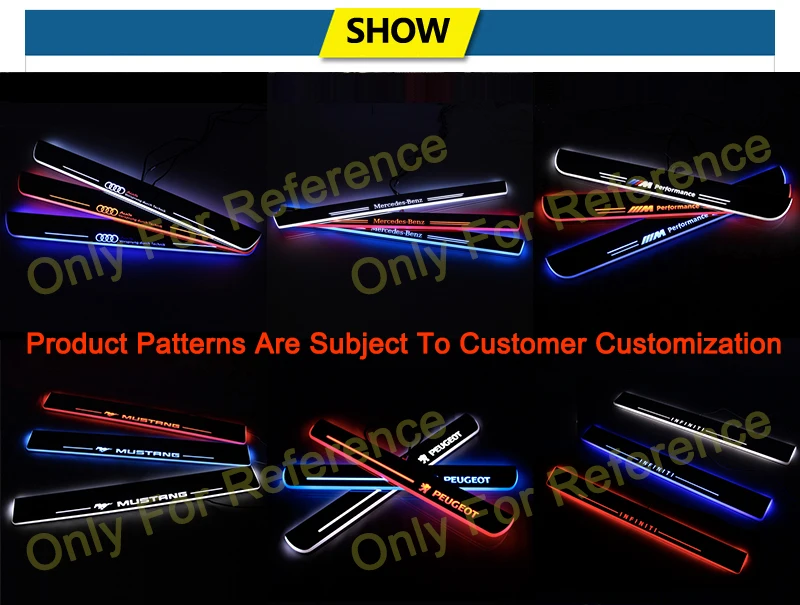SNCN светодиодный автомобильный Накладка на педаль порога тропинка движущаяся приветственный светильник для hyundai IX35 2010 2011 2012 водонепроницаемый
