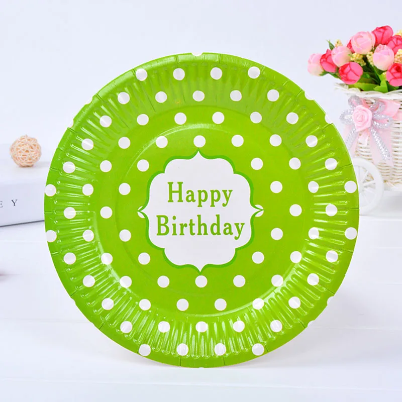 6 шт. одноразовые бумажные тарелки 18 см|kids birthday party supplies|party suppliesbirthday supplies |