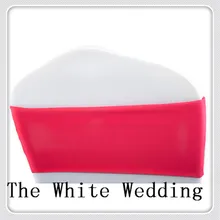 100 фуксия обеденный стул лента без алмазной пряжки/цвета ленты из спандекса на стулья для вечерние свадебные