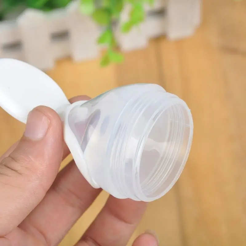כלי מטבח - Newborn Baby Squeezing Feeding Bottle Silicone Training Rice
