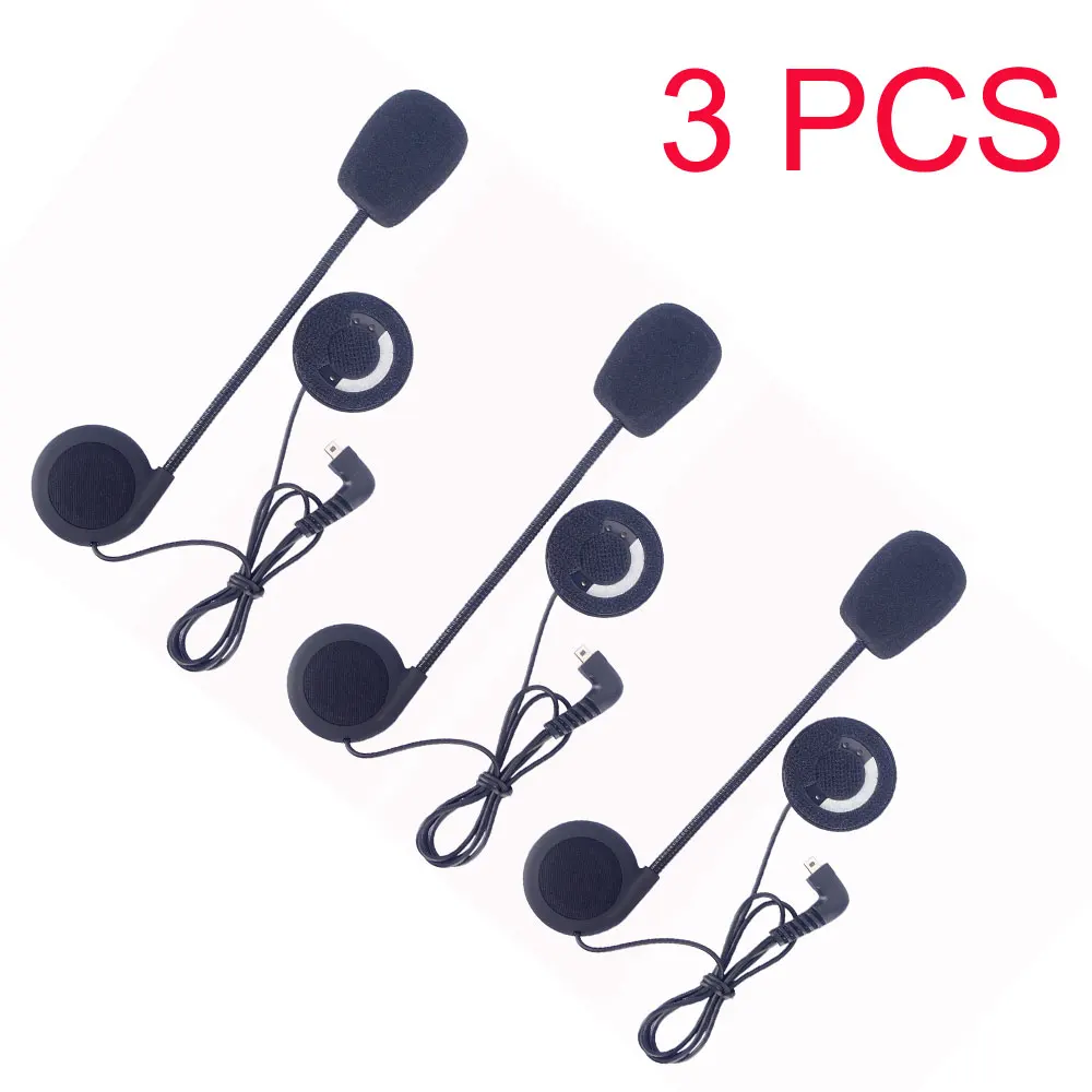 

3 PCS Earphones Accessory for FDC-VB/TCOM-VB/TCOM-SC Moto Intercomunicador BT Bluetooth Motorcycle Helmet Intercom Headset