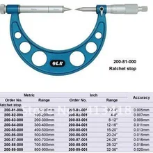Шестерни корень Диаметр Micrometers5-100mm.High quality.0.2inch-4 дюйма