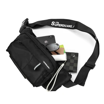 

Casual Nylon Unisex Waist Bags Multi-pocket Waist Pack Large Capacity Women's Chest Bag Travel Men Shoulder Bag Fanny Pack Girl