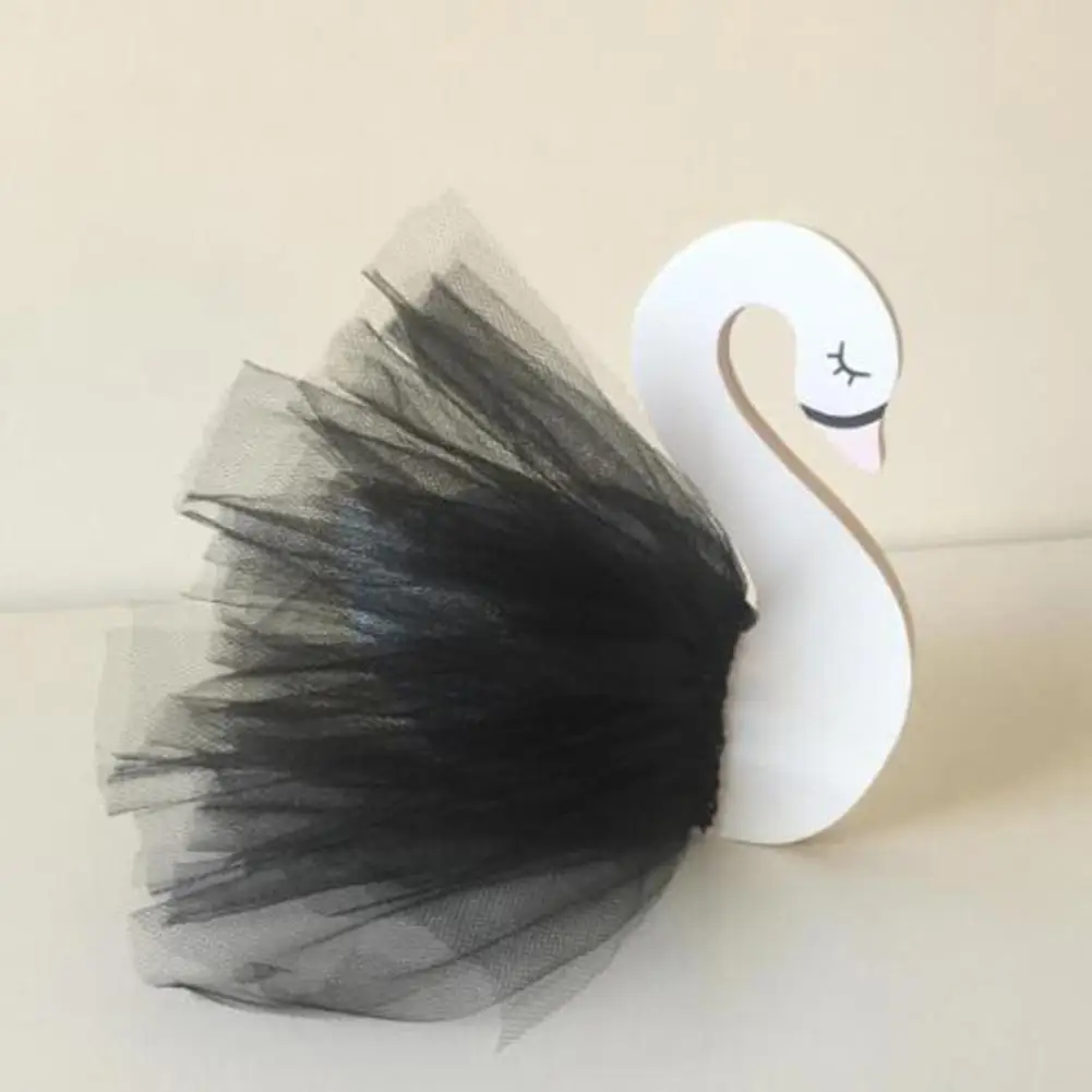 

Creative Veil Dress Swan Table Top Decoration Photo Taking Indoor Ornament Gift Shooting props