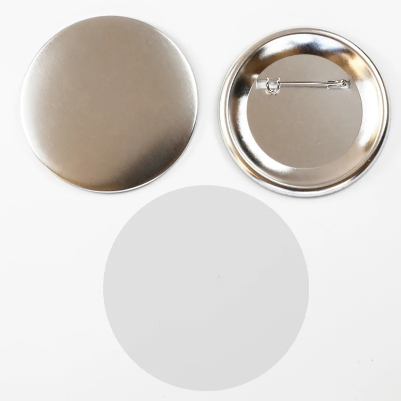 2-1//4/" 58mm 100Sets Flashing Shine Light Badge Button Parts for Button maker