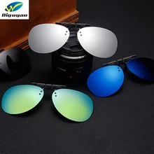 DIGUYAO pilote polarisé pince sur lunettes de soleil femmes hommes sans monture cadre pour lunettes de Prescription Double ajustement sur les Oculos à rabat