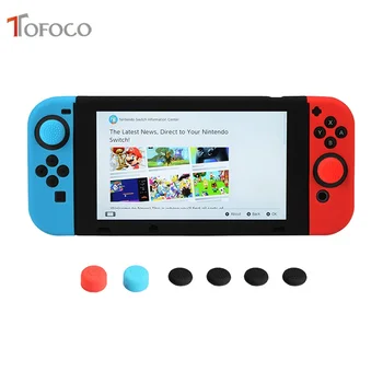 

For Nintend Switch Soft Silicone Protective Skin Case+4 Thumbstick Grips Joystick Caps Cover For Nintend Switch NS Joy-Con