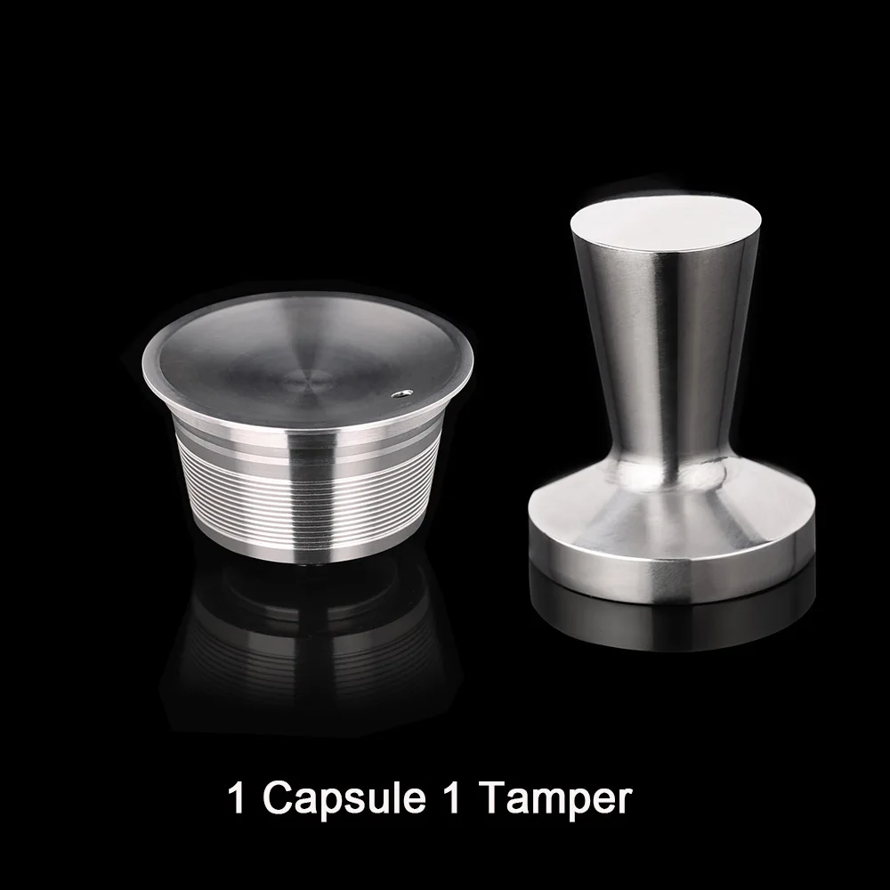 1 Capsule 1 Tamper 3 накладки 1 вскрытия combinacapsule многоразовые капсулы с фильтром для Recargable Nescafe Capsulas металлический combinacapsule фильтр крышки combinacapsule reutilizables - Цвет: 1 Capsule 1 Tamper