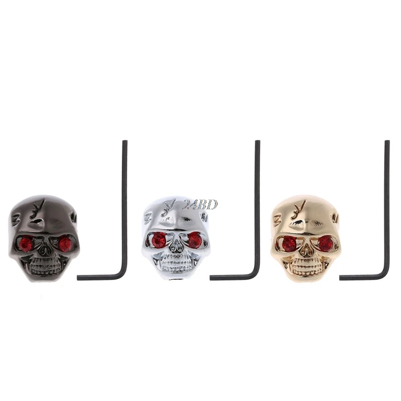 

3 Colors Skull Head Volume Tone Control Knob for Guitar Parts Replacement S19