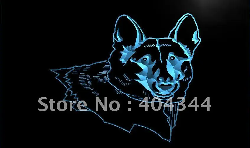 LK531- German Shepherd Dog Breed LED Neon Light Sign home decor crafts | Дом и сад