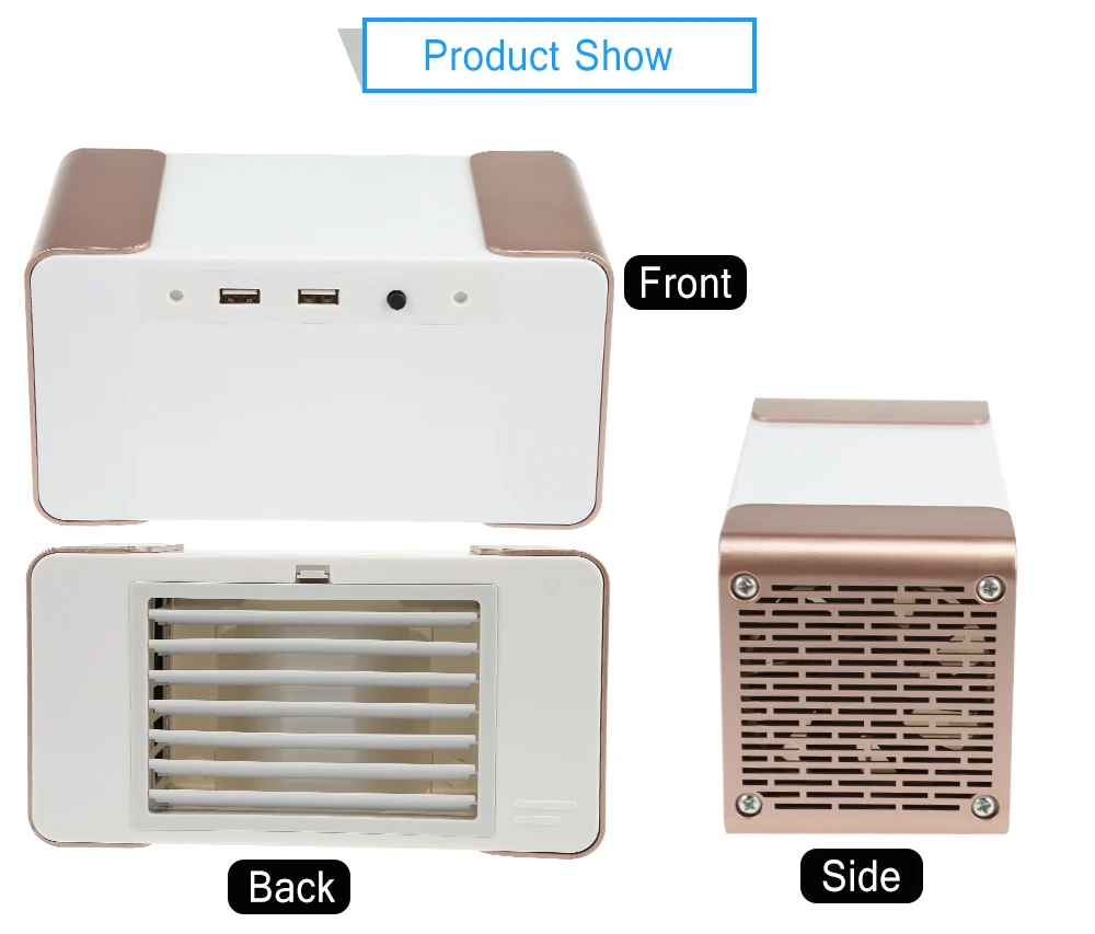USB Mini Desk Lamp Cooling Fan Silent Desktop Electric Small Cooler