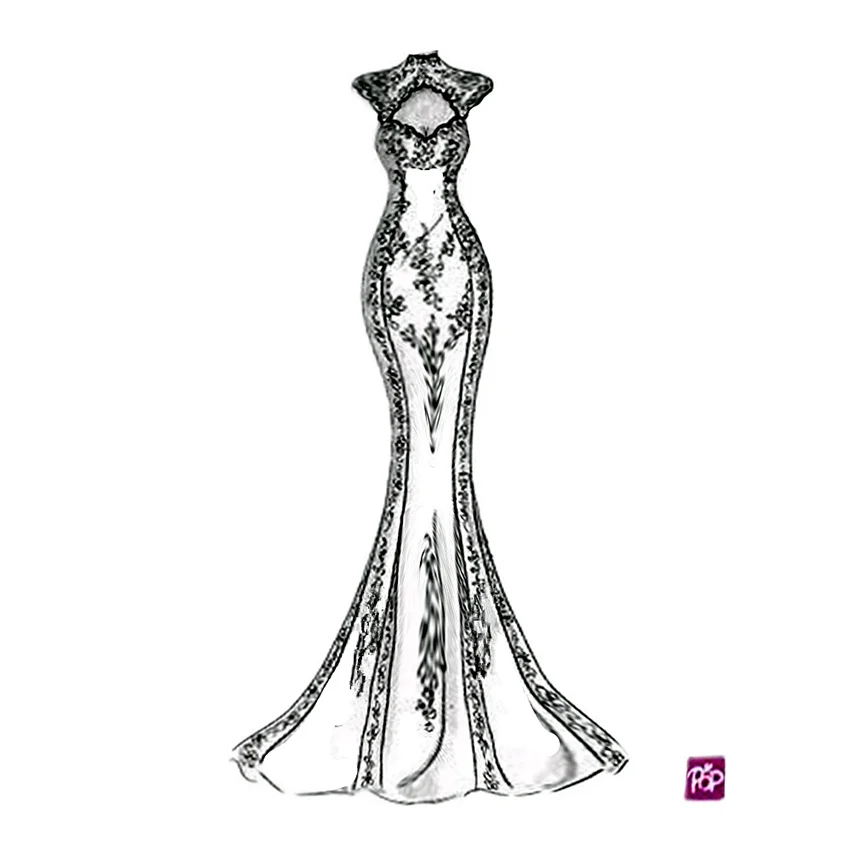 Cutting dies English long skirt metal crafts paper die cutting /DIY