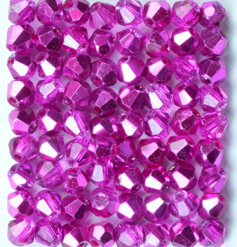 100pcs/Bag Grade AAA 4mm 5301 Seed Bicone Bead Wholesale 4 mm Bicone Roundlle Glass Crystal Beads 30 Color Pick 