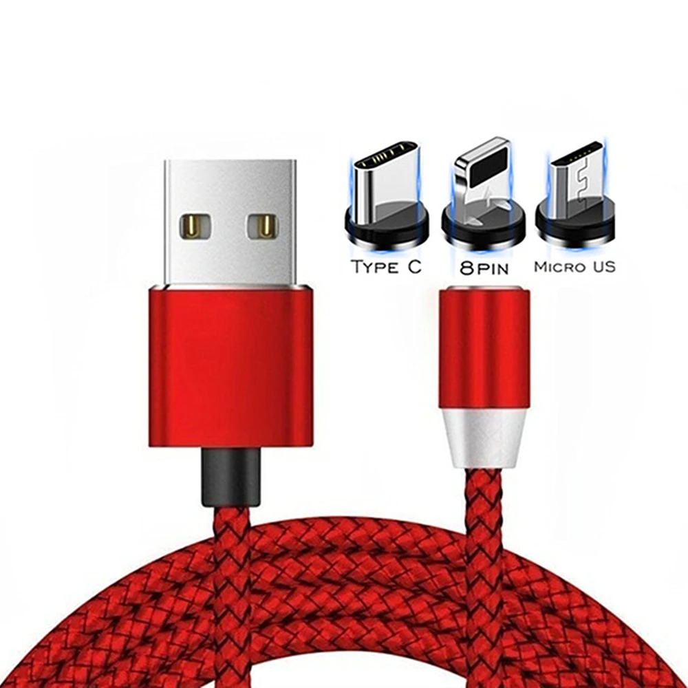 Магнитный зарядный кабель Micro usb type C кабель 2A быстрая зарядная зарядка USBC/type-C провод для iPhone 7 samsung a50 a40 note9 кабель