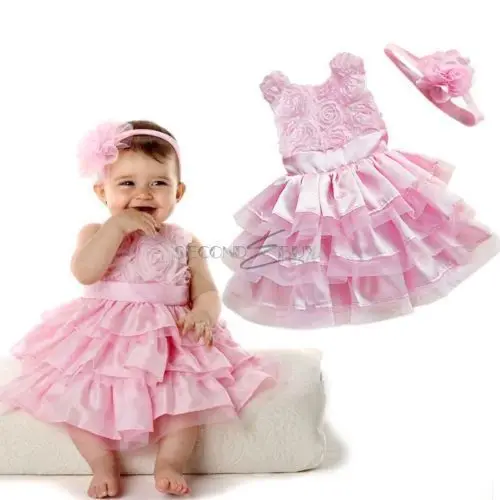Шелковое платье с рисунком розового сада для новорожденных девочек новинка-платье для маленьких девочек на свадьбу на Пасху + ободок