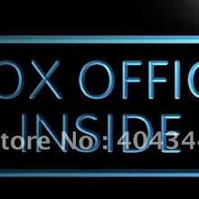 LB792-Box Office внутри Ad светодиодный неоновый свет знак домашнего декора ремесла
