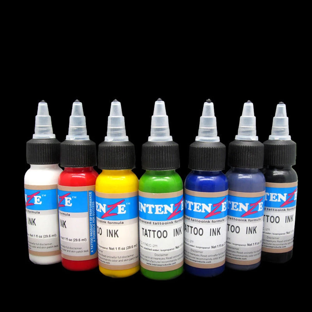 المهنية الوشم الحبر أحادية اللون ممارسة مجموعة 30 ml/زجاجة الوشم الصباغ الوشم والجسم الفن