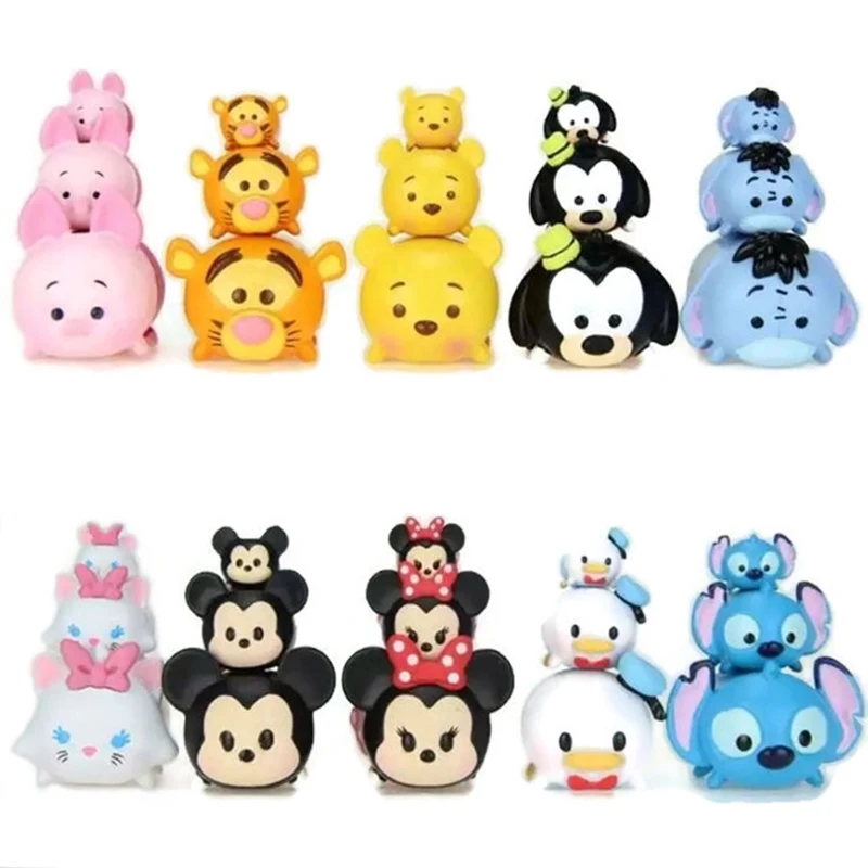 

Tsum Tsum Stack Figures 30 PCS/Set Stitch Mickey Minnie Donald Duck Goofy Dog Marie Cat Piglet Eeyore Tigger Bear Kids Toys Gift