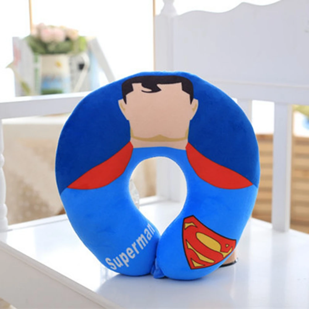 32 см х 32 см союз Мстителей Человек-паук Капитан u-образная подушка для шеи мультяшная Автомобильная подушка для офиса и путешествий