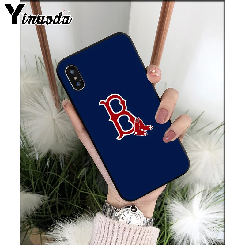 Yinuoda New York Yankees Boston Red Sox бейсбольный Мягкий ТПУ чехол для телефона iPhone X XS MAX 6 6s 7 7plus 8 8Plus 5 5S SE XR