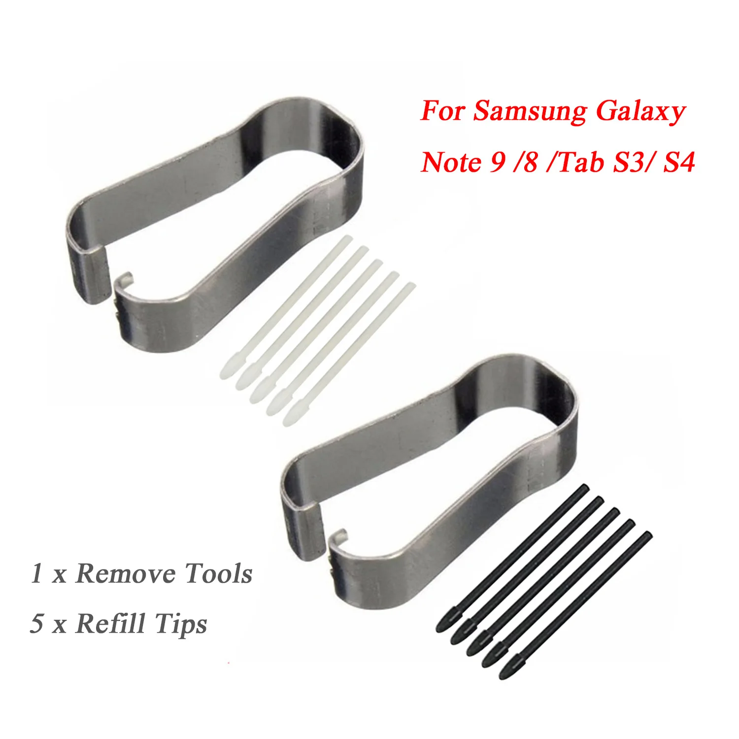 

Besegad Touch Stylus Remove Tool with 5pcs Replacement Refill Tips Nibs for Samsung Galaxy Note 9 8 Tab S3 S4 S Pen