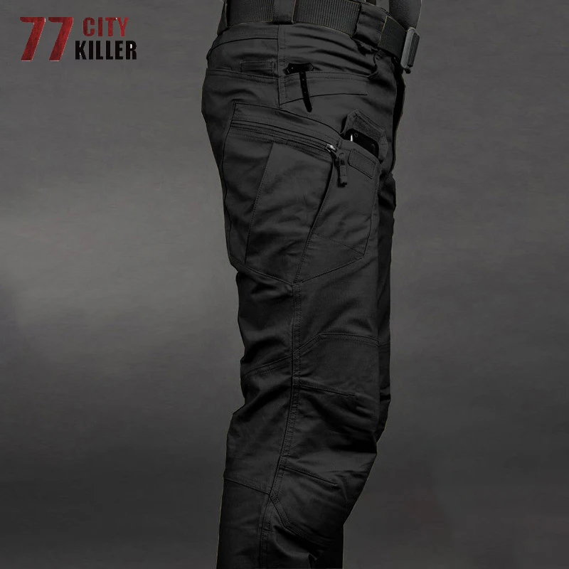 Billige 2019 Military Tactical Pants Wasserdichte Cargo Hosen Männer Atmungsaktive SWAT Armee Einfarbig Kampf Hose Arbeiten Jogger Größe S 3XL