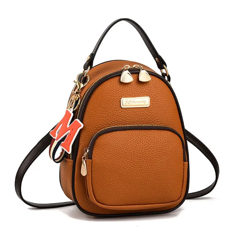 

Women Mini Backpack Travel PU Leather Crossbody Rucksack Satchel Shoulder School Bag