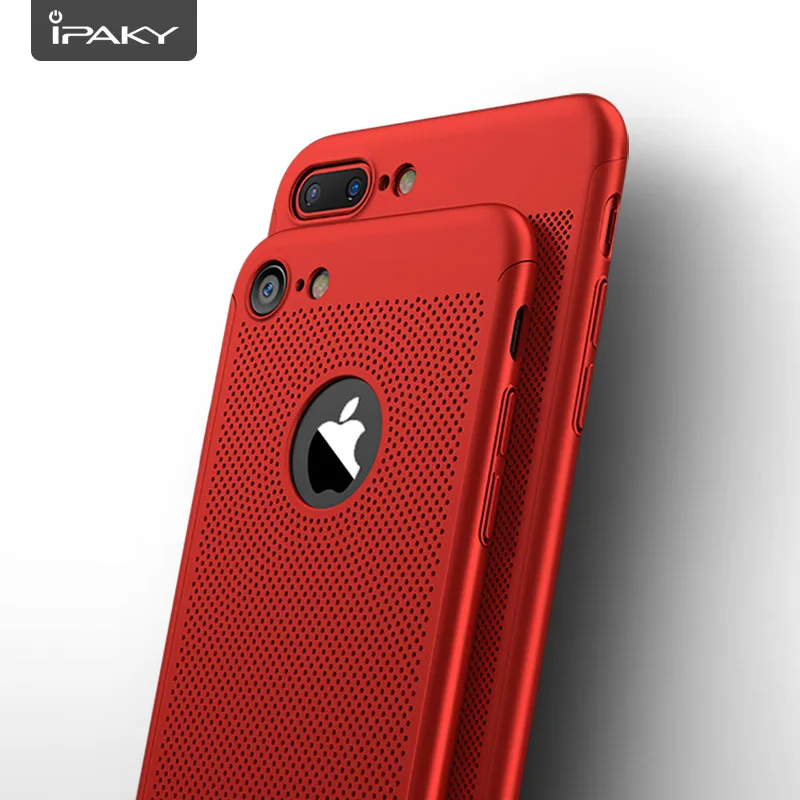 iPaky for iPhone 7 Plus Case Cover Hard Plastic PC Front + Back 2 in 1 Protective Shield Shockproof |