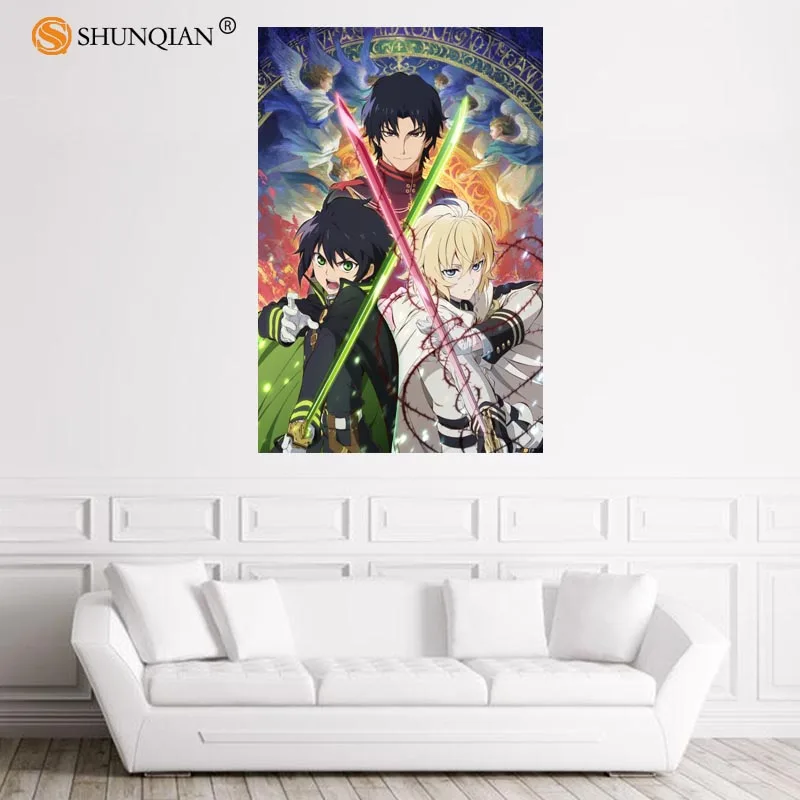 Хороший атласный постер с надписью Nice Seraph Of The End на заказ тканевый настенный из