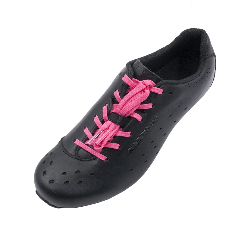ZERAY EP110+ углеродная обувь для шоссейного велосипеда, спортивная обувь для велоспорта и гонок, кроссовки из натуральной кожи, профессиональная спортивная дышащая обувь черного цвета - Цвет: pink lace