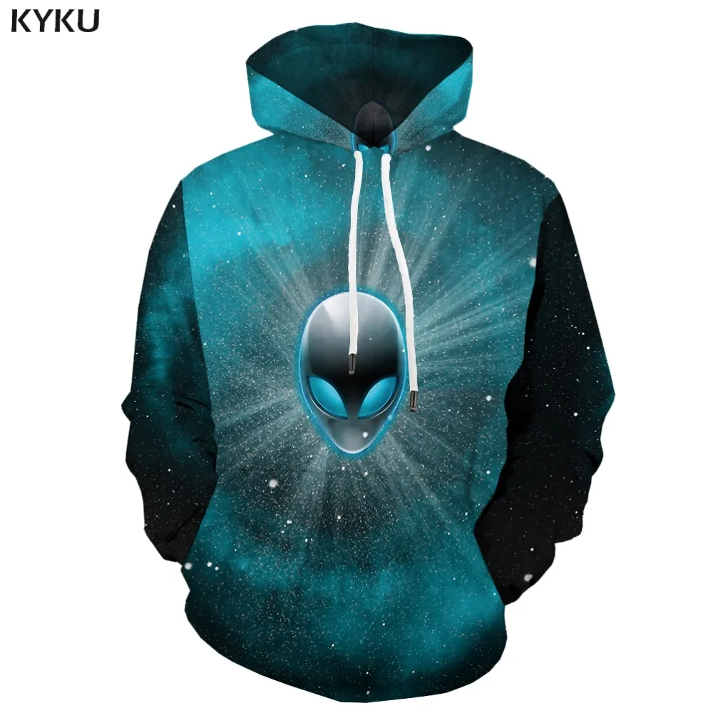 

3d Hoodies Alien Sweatshirts men Skull Hooded Casual Galaxy Space 3d Printed Psychedelic Hoodie Print Gothic Hoody Anime