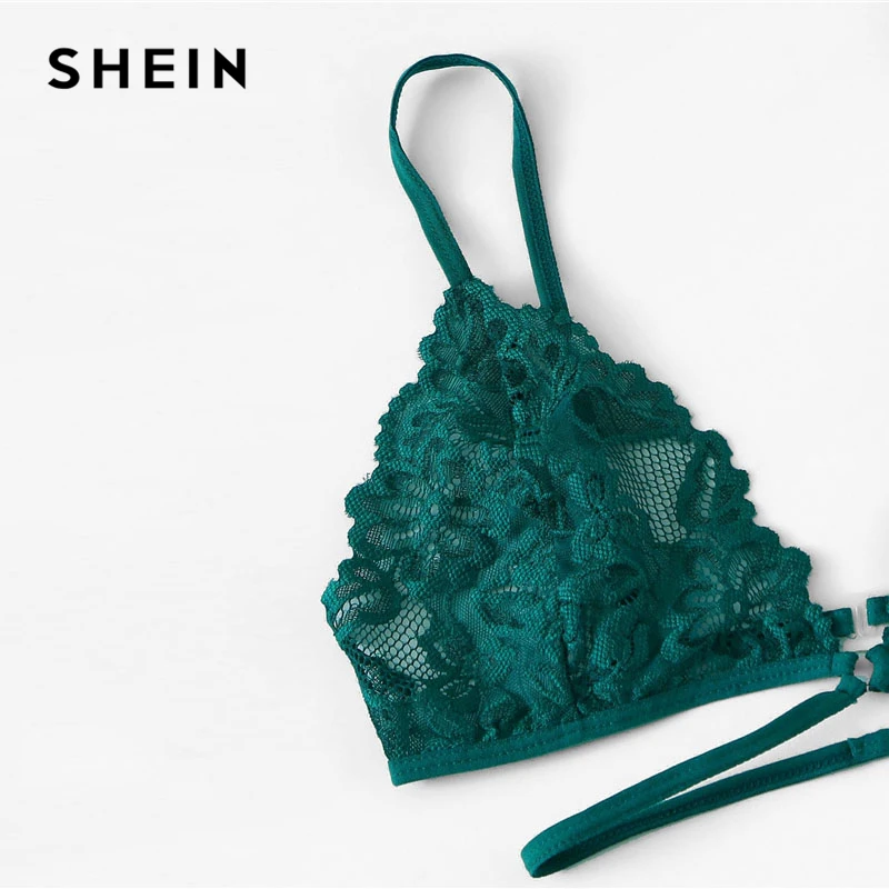 SHEIN Кружевной Комплект Нижнего Белья Сексуальное Женское Нижнее Белье С