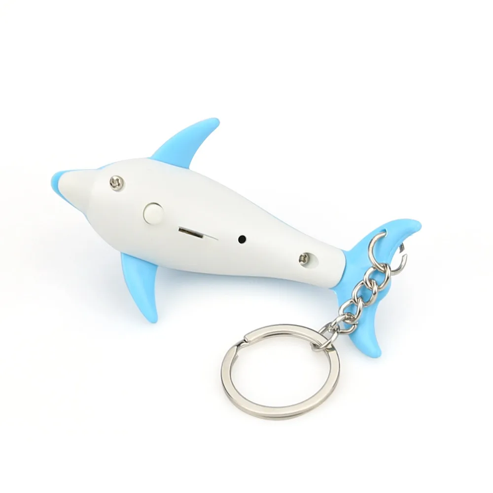 Светящиеся игрушки милый мультфильм брелок с дельфином светодиодный светильник и звук брелок Детская игрушка подарок рождественские игрушки для детей# W20
