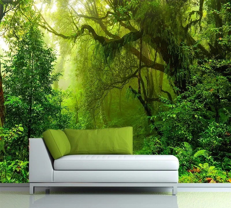 Custom Wallpaper 3D Tropics Forests Waterfall Trees Jungle Nature Modern Abstract Art Wall Sticker Living Room Bedroom Mural Custom Wallpaper 3D Tropics Forests Waterfall Trees Jungle Nature Modern Abstract Art Wall Sticker Living Room Bedroom Mural