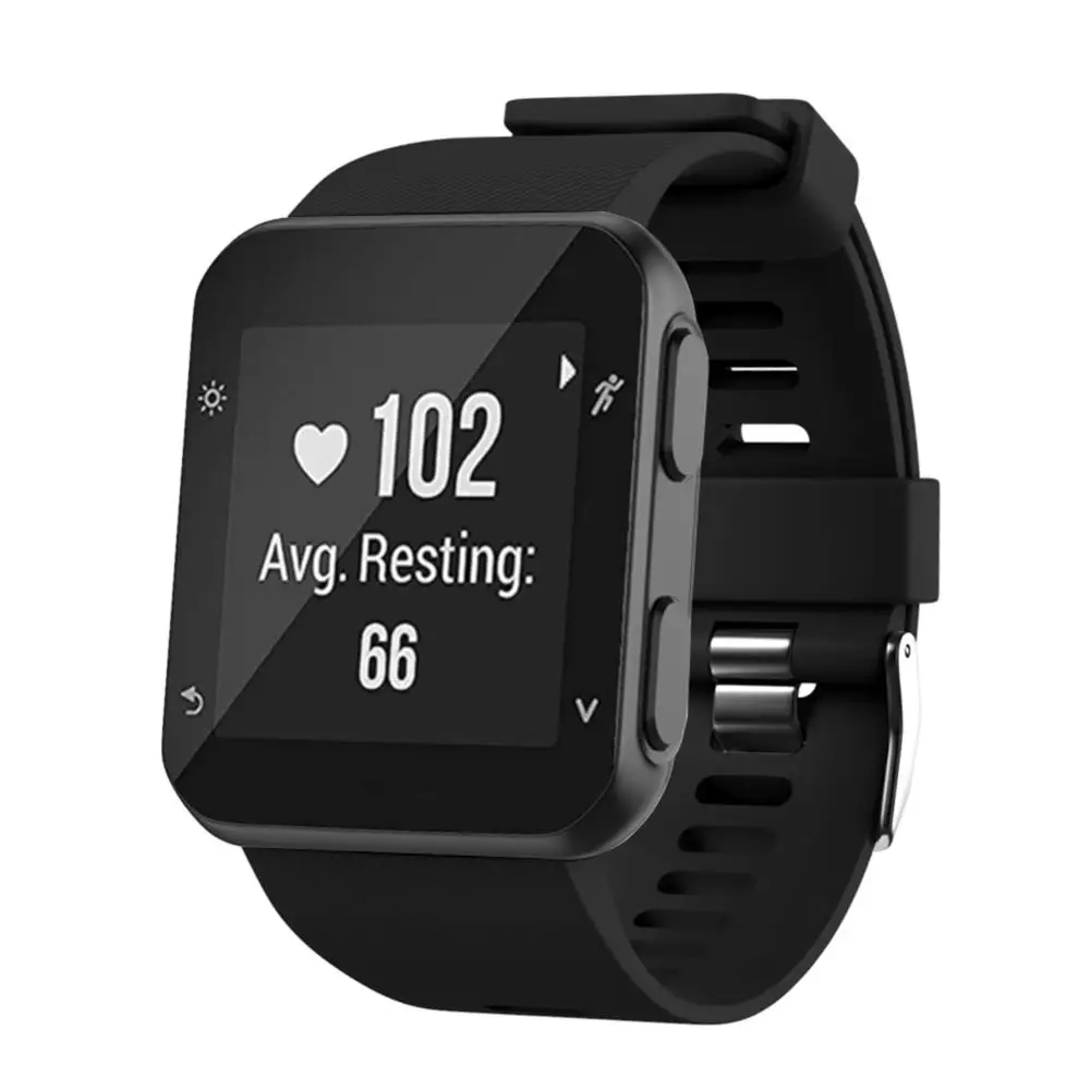 

Multi-color Silicone wrist watchbands for Garmin Forerunner35 casual style adjustable pin buckled watch band for men women