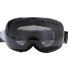 GSOU снег лыжные очки двойной анти туман УФ большие сферические кокер очки для мужчин и женщин