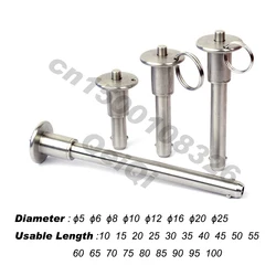 Speaker pin, quick release,mushroom handle,All in stainless steel,pin dia 5/6/8/10/12/16/20,length 10~100