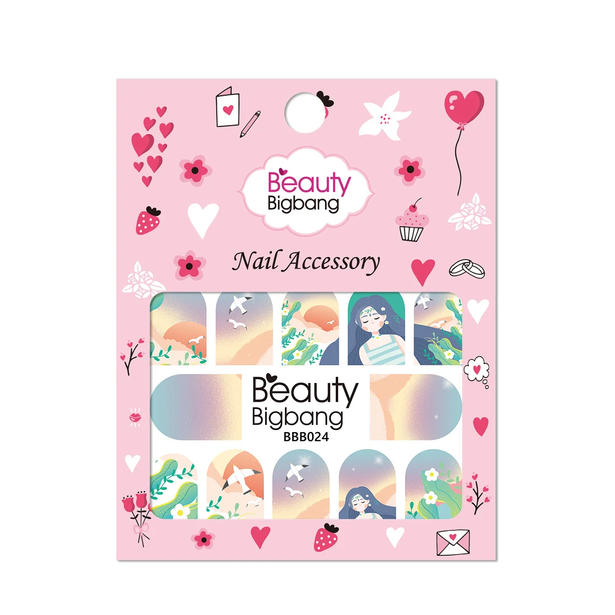 BeautyBigBang 3 листа наклейка на ногти водная слайдер украшение милый Пасхальный Кролик Дизайн Маникюр передача DIY наклейки для дизайна ногтей