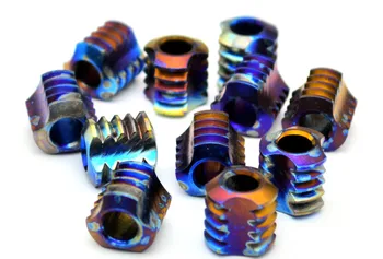

EDC Pendants Titanium Knife Beads Pendants EDC Tools Tool Pendants Titanium Alloy TC4 Baked Blue Anodized Accessories Equipment