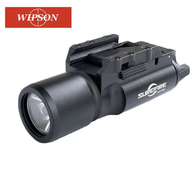 US $30.24 WIPSON Tactical X300 Flashlight Waterproof Weapon Light Pistol Gun Lanterna Rifle Picatinny Weaver 