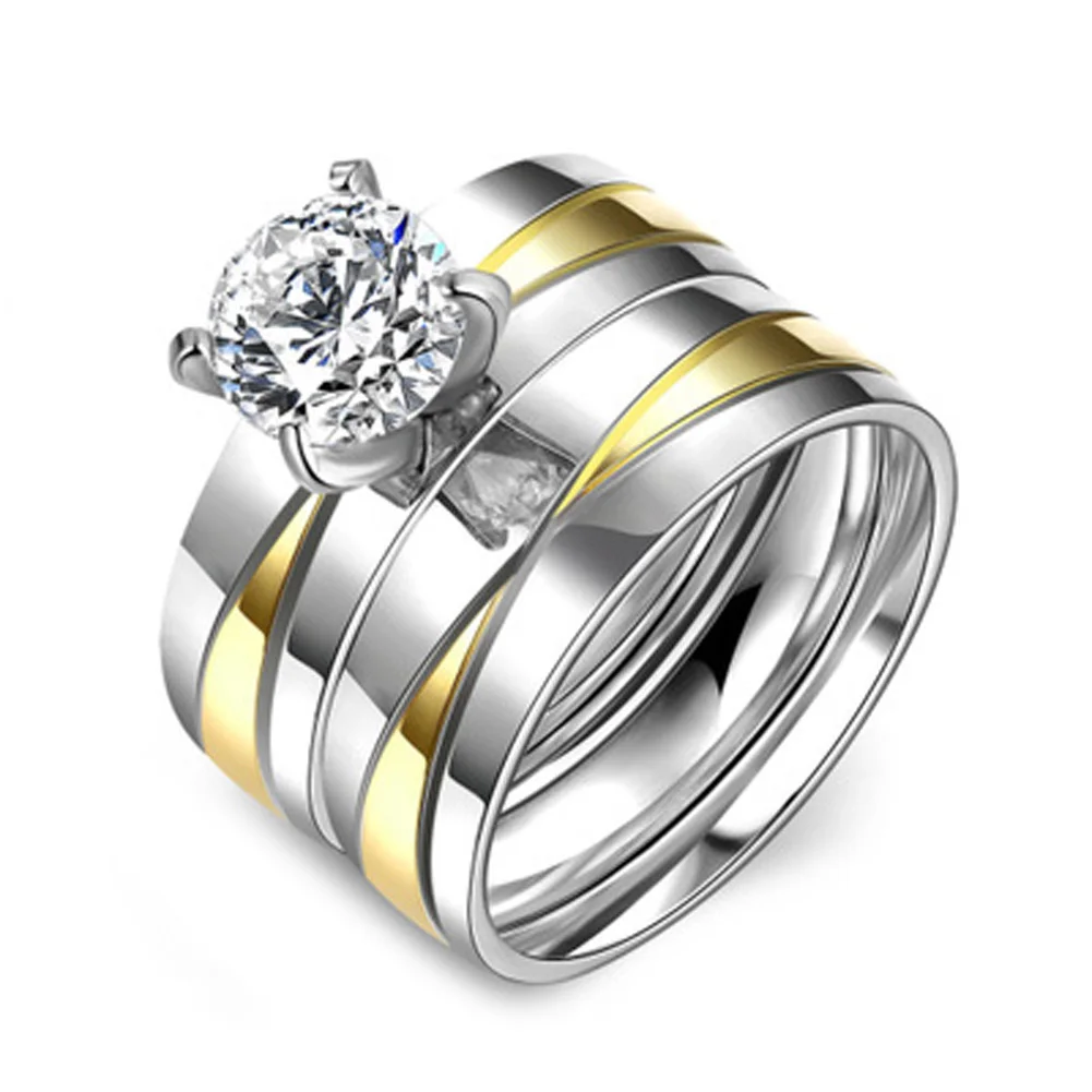 Black Stainless Steel Wedding Rings Fashion 8mm Stainless Steel