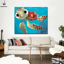 DIY Окрашенные современные милые животные-это сочетание цифр и наборов инструментов с размером 40x50