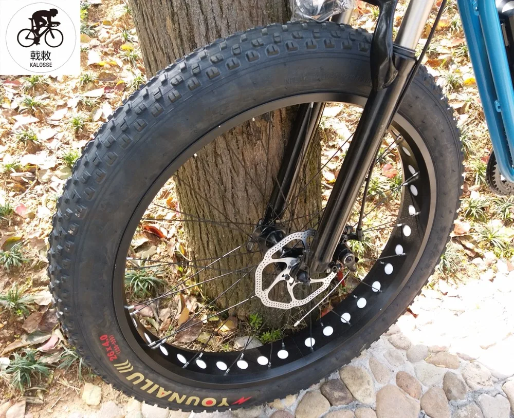 Perfect Kalosse  Aluminum  electrical snow bike  Hydraulic brakes 48V 1000W  motor  electric  fat  bike  26*4.0 27 speed M370 4 Perfect Kalosse  Aluminum  electrical snow bike  Hydraulic brakes 48V 1000W  motor  electric  fat  bike  26*4.0 27 speed M370 4