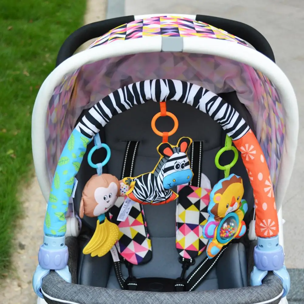 

SOZZY Baby Activity Arch Clip Spiral Wrap Around Crib Stroller BB Rattle Toy soft Educational Rattle Baby