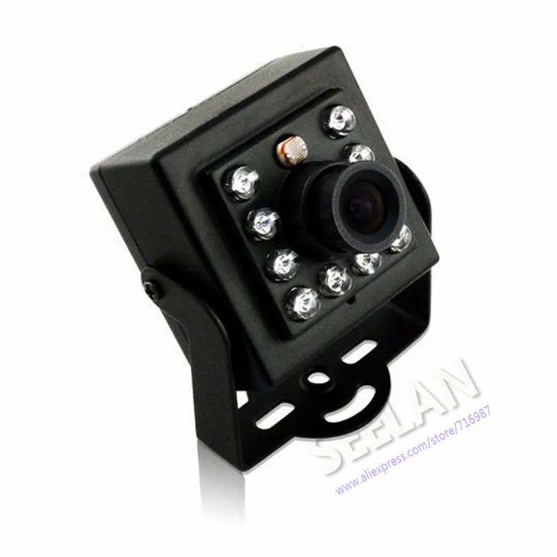 HQCAM ночное видение 1200 TVL CCTV камера безопасности CMOS цветная мини камера 10 шт. 940nm led 3,6 мм объектив Мини cctv Камера